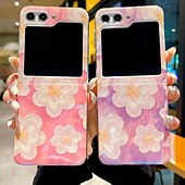 رخيصةأون جراب سامسونج-هاتف غطاء من أجل سامسونج جالاكسي زد فليب 6 Z Flip 5 Z Flip 4 Z Flip 3 غطاء خلفي نحيل جداً ضد الصدمات زهرة الأزهار TPU