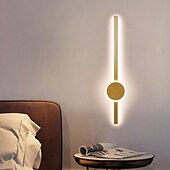 abordables Appliques murales d&#039;intérieur-appliques murales d&#039;intérieur à LED source de lumière 3 couleurs 60 cm tête unique 20 w luminaires linéaires appliques murales à longue bande en métal avec abat-jour en acrylique applique moderne