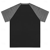お買い得  ゴースト＆スカル-男性用 暗い Tシャツ 半袖 3Dプリント レトリ／ヴィンテージ ゴシック パーティー ストリート 夏 春 ブラック グレー ヘンリーカラー ヘンリーTシャツ