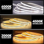 economico Strisce luminose USB-DC 5v usb cob strip 320leds/m nastro flessibile corda striscia luce bianco caldo bianco naturale lampada da notte tv retroilluminazione striscia led 1m 2m 3m 4m 5m decorazioni per la casa