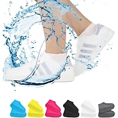 economico Cura Personale &amp; Salute-copriscarpe impermeabili, copriscarpe antiscivolo resistenti all&#039;acqua, protezioni copriscarpe antipioggia in gomma siliconica per bambini, uomini, donne