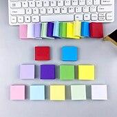 お買い得  事務用品-色付きキューブ付箋ミニins自己粘着付箋紙インデックスノート