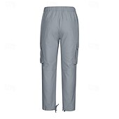 cheap Cargo Pants-Men&#039;s Cargo Pants Trousers Elastic Waist Multi Pocket Plain Wearable Daily Camping &amp; Hiking Classic Black Army Green