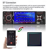 preiswerte Multimedia-Player für Autos-4,1-Zoll-Einzel-DIN-Autoradio mit Bluetooth-Touchscreen, MP5-Player, FM-Radio-Empfänger, unterstützt TF/USB/AUX-IN, Freisprechfunktion, Rückfahrbild
