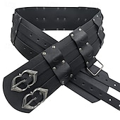 cheap Accessories and More-Retro Vintage Medieval Renaissance Masquerade Waist Belt Viking Celtic Knight Fancy Dress Men&#039;s Viking Carnival Masquerade Renaissance Fair LARP Ren Faire Adults&#039; Waist Belt