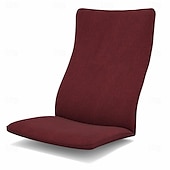 abordables Housse de canapé-Housse de coussin de chaise 100% coton couleur uniforme sans housse de coussin