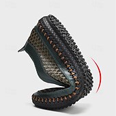 billiga Slip-ons och loafers till herrar-mäns ventilerande loafers &amp; slip-ons handgjorda skor komfort skor sommar casual dagliga mesh svart gröna skor