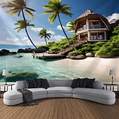 Desert Palm Tree Hanging Tapestry Wall Art Large Tapestry Mural Decor Photograph Backdrop Blanket Curtain Home Bedroom Living Room Decoration 13