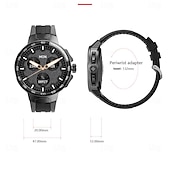 preiswerte Intelligente Armbänder-696 EX103 Smartwatch 1.55 Zoll Smart-Armband Bluetooth Schrittzähler Anruferinnerung Schlaf-Tracker Kompatibel mit Android iOS Herren Freisprechanlage Nachrichterinnerung IP 67 47mm Uhrengehäuse