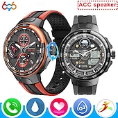 preiswerte Intelligente Armbänder-696 EX103 Smartwatch 1.55 Zoll Smart-Armband Bluetooth Schrittzähler Anruferinnerung Schlaf-Tracker Kompatibel mit Android iOS Herren Freisprechanlage Nachrichterinnerung IP 67 47mm Uhrengehäuse