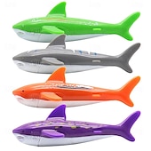 abordables Jouets d&#039;Eau-Jouets de piscine de plongée, natation sous-marine, lancer de requin torpille de plongée, paquet de 4