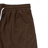 baratos Calções Estilo Casual-Homens Shorts de verão Shorts casuais Shorts de veludo cotelê Bolsos Com Cordão Cintura elástica Tecido Conforto Comprimento do joelho Ao ar livre Diário Moda Estilo Clássico Preto Amarelo