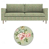 cheap Sofa Cover-100% Cotton 2-Seat 3-Seat Sofa Cover Floral Quilted Slipcovers  PARcover LITB PRIME cover