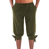 economico Fondi-Retrò Vintage Medievale 17° secolo Mascherata Pantaloni da pirata Fiera del Ren Vichingo Tinta unica Per uomo Costumi da pirata Fantasia Mascherata Festa / Sera Adulti Pantaloni