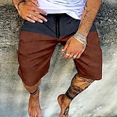 billiga Vardagsshorts-Herr Shorts Sommarshorts Beach Shorts Elastisk midja Mönster Grafiska tryck Utomhus Knelängd Dagligen Strand Hawaiisk Designer 1 2 Microelastisk