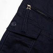 abordables Día festivo-Hombre Pantalón Corto Cargo Pantalón corto Pantalones cortos casuales Shorts para senderismo Bolsillo con cremallera Cordón de la pierna Plano Comodidad Transpirable Medio corto Exterior Diario Noche