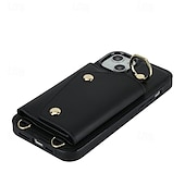economico Cover per iPhone-telefono Custodia Per iPhone 16 15 14 Pro Max Plus iPhone 13 12 11 Pro Max Mini Custodia Portafoglio Cerniera con Cordino Con Cinturino da Polso Retrò TPU Pelle PU
