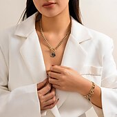 abordables Colliers-Collier Pendentif Résine Femme Elégant Le style mignon Romantique Multirang Trèfle Mignon Irrégulier Colliers Tendance Pour Mariage Soirée du quotidien