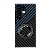 preiswerte Samsung-Handyhülle-Handyhülle für Samsung Galaxy S25 Ultra Rückenschale mit Ständerhalter Unterstützung für kabelloses Laden Schlagfest PC Metall