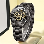 economico Orologi meccanici-Orologio meccanico da uomo OLEVS moda business automatico autopulente luminescente con calendario impermeabile in acciaio