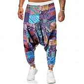 abordables Shorts décontractés-Homme Pantalons décontractés Multicolore Respirable Poids Léger Toute la longueur Soirée Vacances Décontractées Ample Noir Rouge