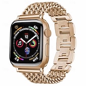 Χαμηλού Κόστους Ζώνες Apple Watch-Αθλητικό Μπρασελέ Συμβατό με Ζάντα ρολογιού Apple Watch 38mm 40mm 41mm 42mm 44mm 45mm 49mm Μεταλλικό κούμπωμα Πολυτέλεια Ρυθμιζόμενο Ανοξείδωτο Ατσάλι Ανταλλακτικό λουράκι ρολογιού για iwatch Ultra 2
