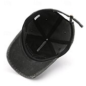 billige Baseballcaps for menn-Herre Baseballcaps Solhatt Trucker Hat Svart Gul Bomull Broderi Mote Fritid Gate Daglig Bokstaver Justerbare Solkrem Pustende