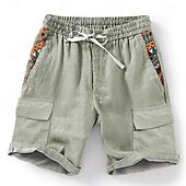cheap Retro Vintage &amp; Ethic-Men&#039;s Geometric 3D Print Shorts Summer Shorts Casual Shorts Mid Waist Designer Ethnic Style Retro Vintage Casual Daily Holiday Pocket Drawstring Elastic Waist Designer Clothing Apparel