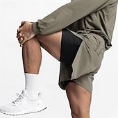 ieftine Șorturi de alergare-Bărbați Σορτς για τρέξιμο Pantaloni Sport de Sală Pantaloni scurți Buzunar Curea elastică Pantaloni scurți În aer liber Sporturi &amp; Exterior De Atletism Uscare rapidă Ușor Απαλό Maraton Alergat A face