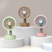 cheap Heating &amp; Cooling-Mini Desktop Fan - Portable, Convenient Three-Speed Cooling Fan, Powerful Rechargeable Fan for Students, Home, Office, and Outdoor Use
