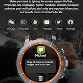 Χαμηλού Κόστους Smartwatch-696 LC313 Εξυπνο ρολόι 1.43 inch Έξυπνο ρολόι Bluetooth ΗΚΓ + PPG Βηματόμετρο Υπενθύμιση Κλήσης Συμβατό με Android iOS Γυναικεία Άντρες Κλήσεις Hands-Free Υπενθύμιση Μηνύματος IP 67 Θήκη ρολογιού 46mm