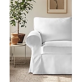 cheap Sofa Cover-Cotton 1 Seat Chair Sofa Cover with Cushion Cover , Replacement  Armchair Cover 1 Seat Couch Slipcover for Dogs, Replacement Sofa Furniture Protector  LITB PRIME cover Ektcover