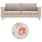 cheap Sofa Cover-100% Cotton 2-Seat 3-Seat Sofa Cover Floral Quilted Slipcovers  PARcover LITB PRIME cover