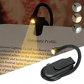abordables Luces de lectura-1/2 piezas mini luz de libro plegable, protección para los ojos luz de lectura clip-on 360 flip lámpara de estudio batería recargable lámpara de lectura de dormitorio de viaje