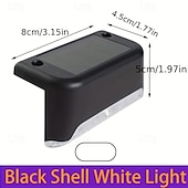 billiga Utomhuslampetter-1st 1 W Vägglampor för Utomhusbruk LED Solbelysning Pathway Lights &amp; Lanterns Soldriven Varmvit Vit Multifärg 3.7 V 1 LED-pärlor