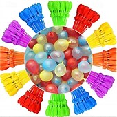 cheap Water Toys-111 Pack Rapid-Filling Self-Sealing Water Balloons for Outdoor Family Friends Children Summer Fun