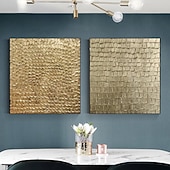 kultalehti alkuperäinen maalaus kulta seinätaide käsinmaalattu 3d kulta kuvioitu taide kulta metallimaalaus kankaalle seinätaide kodin sisustus venytetty kehys valmis ripustettavaksi tai kehystämätön halpa Öljymaalaukset-kultalehti alkuperäinen maalaus kulta seinätaide käsinmaalattu 3d kulta kuvioitu taide kulta metallimaalaus kankaalle seinätaide kodin sisustus venytetty kehys valmis ripustettavaksi tai kehystämätön