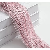 economico Tende macrame e stringa-Tenda con paillettes per decorazioni per la casa per porta, tende a fili per porta, 39x79 pollici sospese, divisorio per camera da letto cieco, soggiorno, pannello a parete per finestra, fondali con