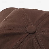 billiga Baseballkeps herr-Herr Basebollkeps Solhatt Trucker Hat Svart Brun Bomull Broderad Mode Ledigt Gata Dagligen Bokstav Justerbara Solskyddskräm Andningsfunktion