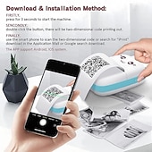 cheap Scanners &amp; Printers-Mini Portable Pocket Mobile Thermal Printer Smart Inkless Printing Stickers Label Photo Wireless Bluetooth Printer