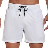 abordables shorts de baño para hombre-Hombre Pantalones de Surf Pantalones de Natación Boxers de Natación Correa Cintura elástica Plano Comodidad Secado rápido Corto Festivos Playa Fin de semana Moda Casual Azul cielo Sandía Roja