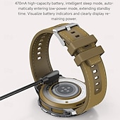 Χαμηλού Κόστους Smartwatch-696 LC313 Εξυπνο ρολόι 1.43 inch Έξυπνο ρολόι Bluetooth ΗΚΓ + PPG Βηματόμετρο Υπενθύμιση Κλήσης Συμβατό με Android iOS Γυναικεία Άντρες Κλήσεις Hands-Free Υπενθύμιση Μηνύματος IP 67 Θήκη ρολογιού 46mm