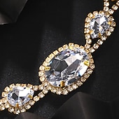 economico Accessori capelli per damigelle-Catena di testa Strass Matrimonio Spiaggia Classico Matrimonio Con Con diamantini Dettagli con cristalli Copricapo Copricapo