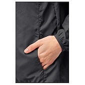 economico Giacche impermeabili-giacca da donna con cappuccio e tasche con cerniera cappuccio con tasche multiple giacca in pelle da donna in tessuto impermeabile