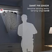economico Strisce luminose COB-usb wireless pir motion sensor luci di striscia del led 5m 300 led 5v ad alta luminosità cob led nastro armadio da cucina smart night sensor lamp