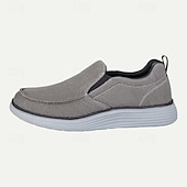 levne Pánské nazouváky a mokasíny-pánské ležérní slip-on plátěné mokasíny – lehké a prodyšné vycházkové boty