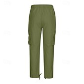 cheap Cargo Pants-Men&#039;s Cargo Pants Trousers Elastic Waist Multi Pocket Plain Wearable Daily Camping &amp; Hiking Classic Black Army Green