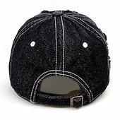 preiswerte Baseballkappe für Herren-Herren Cap Basecap Sonnenhut Kappe Schwarz Dunkel Blau Baumwolle Zerrissen Modisch Brautkleider schlicht Strasse Täglich Glatt Einstellbar Sonnenschutz Atmungsaktiv