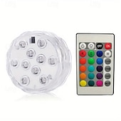 cheap Underwater Lights-1/2/4 Pcs, Submersible LED Pool Lights with Infrared Sensor, Waterproof Underwater Pool Lights for Inground Pool ,Color Changing Underwater Lights for Ponds Battery Operated