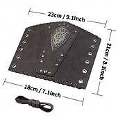 ieftine armură-Punk și gotic Medieval Renascentist Costum Cosplay Arme si Armuri Brățară Războinic Fecioara scutului Bărbați Viching Carnaval Mascaradă Scenă Târgul Renașterii LARP Adulți Brățări 1 bretele pentru